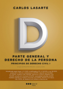 Parte general y derecho DE LA PERSONA.(21ªED)