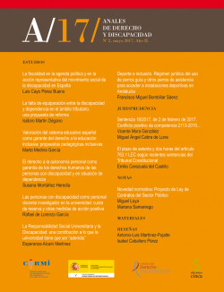 Anales de Derecho y Discapacidad, n.º 2 - 2017
