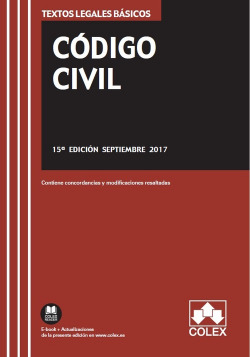CÓDIGO CIVIL Y LEGISLACIÓN COMPLEMENTARIA