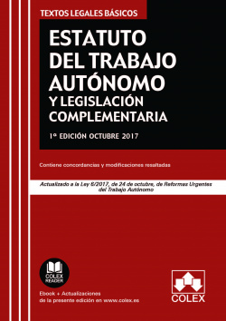 ESTATUTO DEL TRABAJO AUTÓNOMO Y LEGISLACIÓN COMPLEMENTARIA