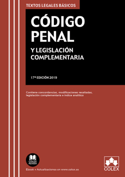 CÓDIGO PENAL Y LEGISLACIÓN COMPLEMENTARIA (17ª EDICIÓN)