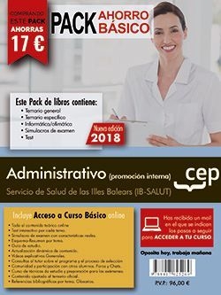 PACK AHORRO BÁSICO. Administrativo (promoción interna). Servicio de Salud de las