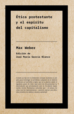 Ética protestante y el espíritu del capitalismo (NE)