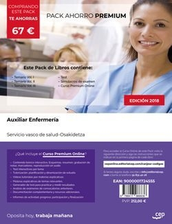 PACK AHORRO PREMIUM AUXILIAR DE ENFERMERIA OSAKIDETZA