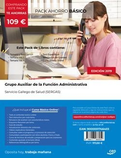 GRUPO AUXILIAR DE LA FUNCIÓN ADMINISTRATIVA SERGAS