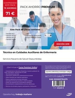 PACK AHORRO PREMIUM TECNICO EN CUIDADOS AUXILIARES ENFERMERIA NAVARRA
