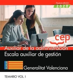 Auxiliar de la administración. Escala auxiliar de gestión. Generalitat Valencian