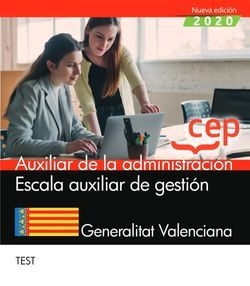 Auxiliar de la administración. Escala auxiliar de gestión. Generalitat Valencian