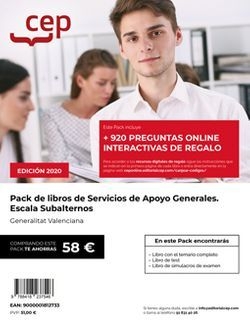 PACK DE LIBROS OPOSICIONES SUBALTERNOS DE LA GENERALITAT VALENCIANA