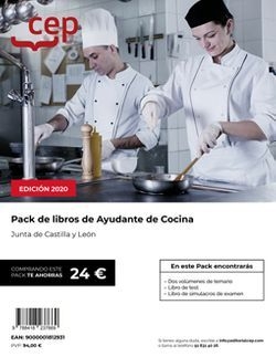 PACK LIBRO OPOSICION AYUDANTE COCINA JUNTA CASTILLA LEON