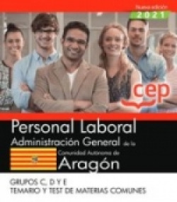 Personal laboral Administración General de la Comunidad Autónoma de Aragón. Edic
