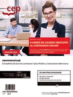 (21).(PACK LIBROS+ONLINE).ADMINISTRATIVO;A.CONSELLERIA SANI