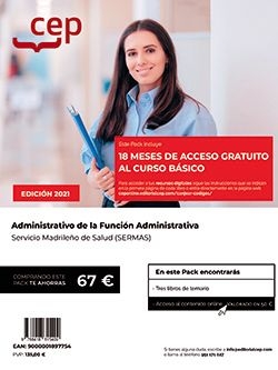 PACK TEORICO+CURSO BASICO ADMIN. DE LA FUNCION ADMINISTRATIVA SERMAS
