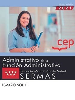 dministrativo de la Función Administrativa.SERMAS Temario Vol. II