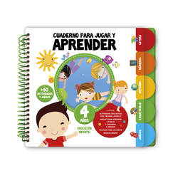 CUADERNO PARA JUGAR Y APRENDER 4 AÑOS