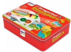 KIT PROYECTOR DINOSAURIOS CAIXA METALICA