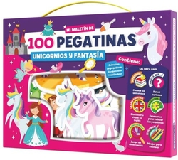 MALETIN 100 PEGATINAS UNICORNIOS I FANTASIA