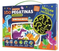 MALA 100 PEGATINAS LUMINISCENTES DINOSSAUROS