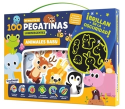MALETIN 100 PEGATINAS LUMINISCENTES ANIMAIS BABY