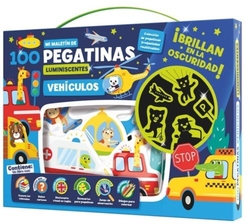 MALETIN 100 PEGATINAS LUMINISCENTES VEHICULOS