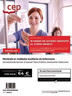 PACK TEORICO Y CURSO BASICO TECNICO/A CUIDADO AUXILIAR ENFE