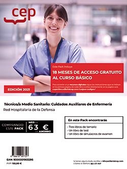 PACK LIBROS CURSO BASICO TECNICO/A MEDIO SANITARIO DEFENSA