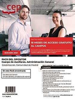 PACK DEL OPOSITOR. CUERPO DE AUXILIARES. ADMINISTRACIÓN GENERAL. ESTABILIZACIÓN.