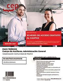 Pack teórico. Cuerpo de Auxiliares. Administración General. Estabilización. Comu