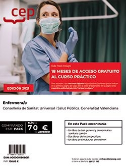 PACK PRÁCTICO. ENFERMERA;O. CONSELLERIA DE SANITAT UNIVERSAL I SALUT PÚBLICA. GE