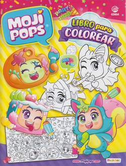 Libro para colorear Moji Pops Serie Party - España