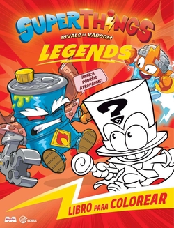 Libro para colorear Superthings Legends - España
