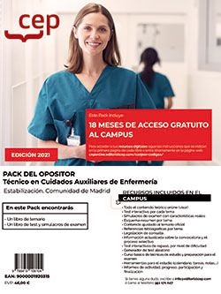 PACK DEL OPOSITOR. TÉCNICO EN CUIDADOS AUXILIARES DE ENFERMERÍA. ESTABILIZACIÓN.