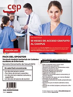 PACK DEL OPOSITOR. TÉCNICO MEDIO SANITARIO DE CUIDADOS AUXILIARES DE ENFERMERÍA.