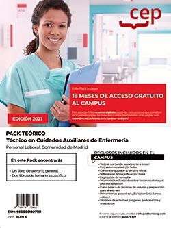 PACK TEÓRICO. TÉCNICO EN CUIDADOS AUXILIARES DE ENFERMERÍA (PERSONAL LABORAL)