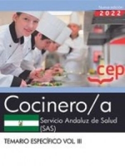 COCINERO ;A SAS TEMARIO ESPECIFICO VOL 3 2022