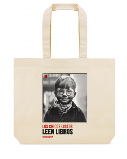 BOLSA DE TELA "LOS CHICOS LISTOS LEEN LIBROS"