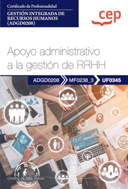 MANUAL APOYO ADMINISTRATIVO A LA GESTION DE RRHH UF0345