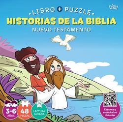 Historias de la biblia.libro-puzzle 48 piezas