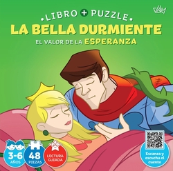 Bella durmiente.(valor esperanza).libro-puzzle 48 piezas