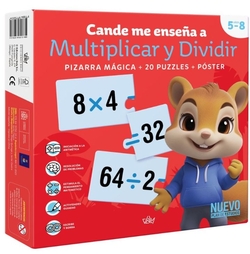 Cande me enseña a multiplicar y dividir