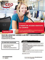 PACK DEL OPOSITOR ADMINISTRATIVOS DE CORPORACIONES LOCALES
