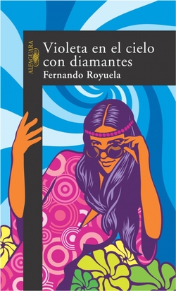 Violeta en el cielo con diamantes