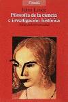 Filosofía de la ciencia e investigación histórica