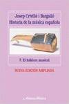 Historia de la música española. 7. El folklore musical