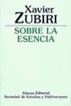 SOBRE LA ESENCIA