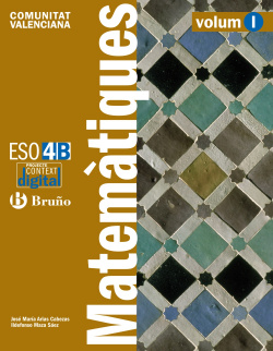 ContextDigital Matemàtiques 4 B ESO Comunitat Valenciana