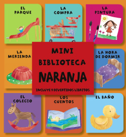 Mini biblioteca naranja