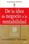 De la idea de negocio a la rentabilidad