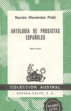 110.ANTOLOGIA PROSISTAS ESPAÑOLES/ANTIGUA AUSTRAL