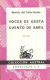 VOCES DE GESTA / CUENTO DE ABRIL